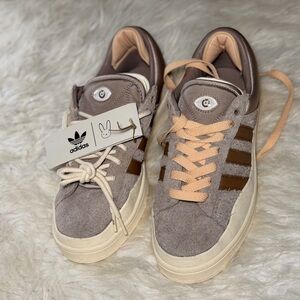Adidas Taupe and Chestnut Sneakers